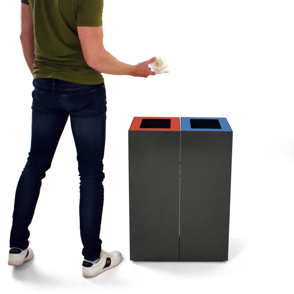 Productafbeelding nr. 8: Modulair afvalscheidingssysteem, 60 liter, donkergrijs