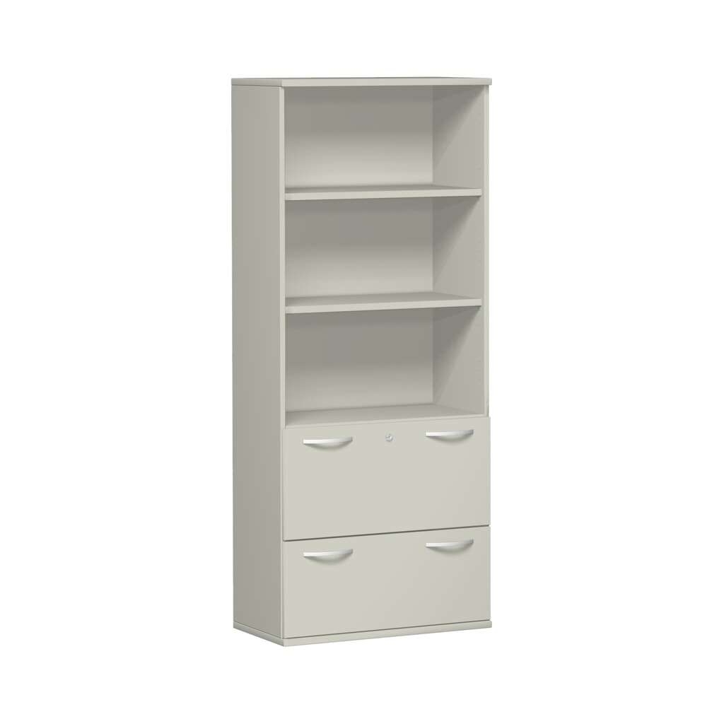 Modulekast Profi met hangmappenlade, 5 OH, lichtgrijs Product afbeelding: Modulekast Profi met hangmappenlade, 5 OH, lichtgrijs