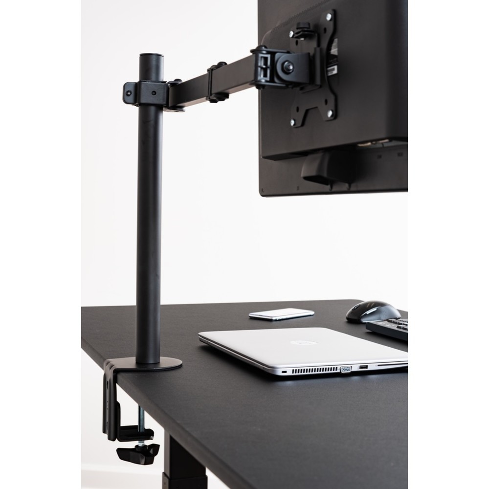 Productafbeelding nr. 2: Monitorhouder voor 1 monitor, met kiep- en draaifunctie, zwart
