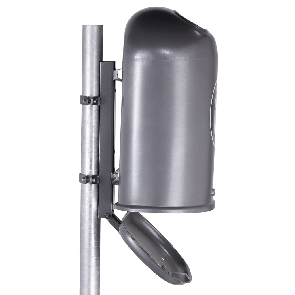 Product afbeelding: RENNER Montagepaal voor plaatstalen afvalbak "Saubermännchen", voor verankering in beton, hoogte 1.500 mm