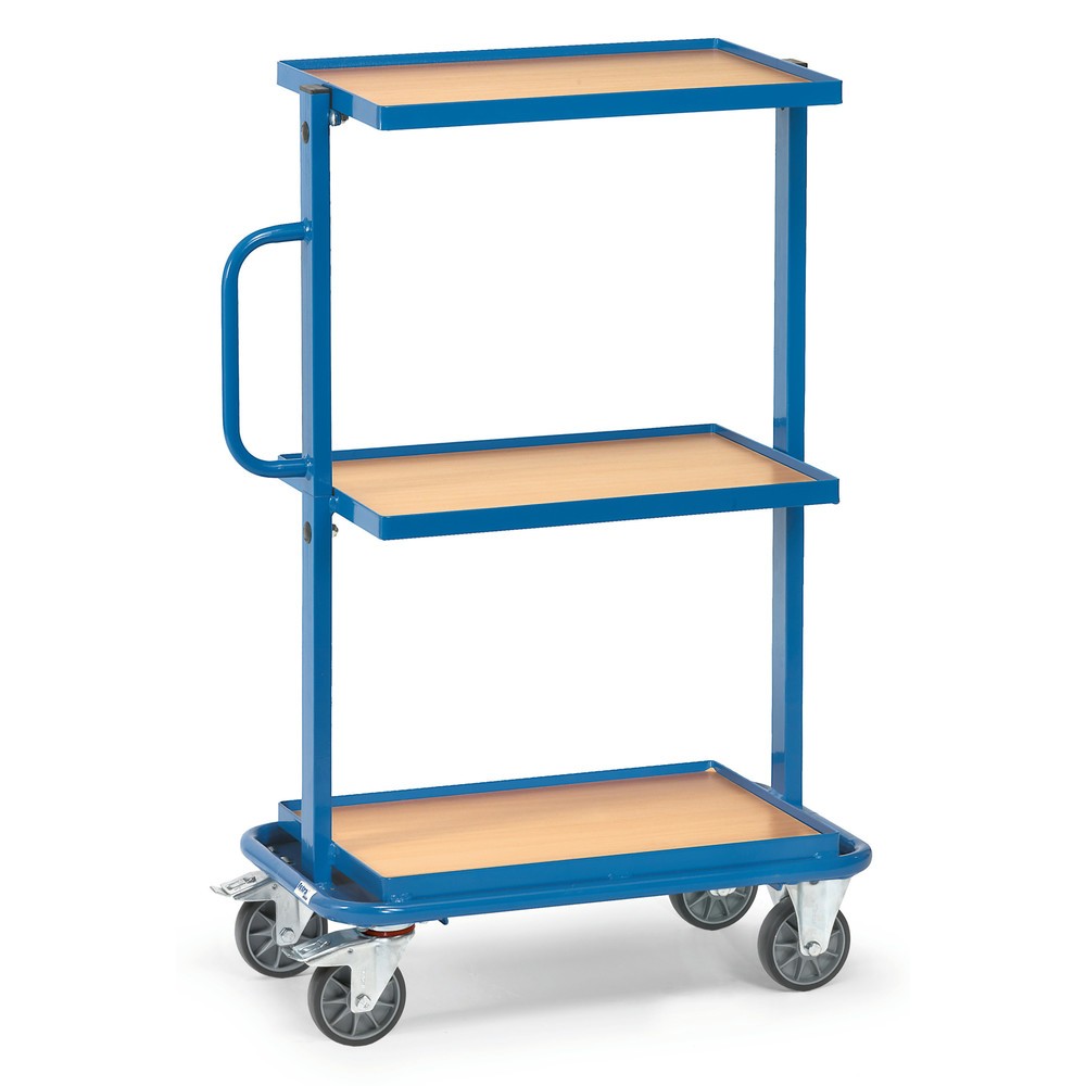 Product afbeelding: Montagewagen fetra®, houtvezelplaten, 3 vaste legborden