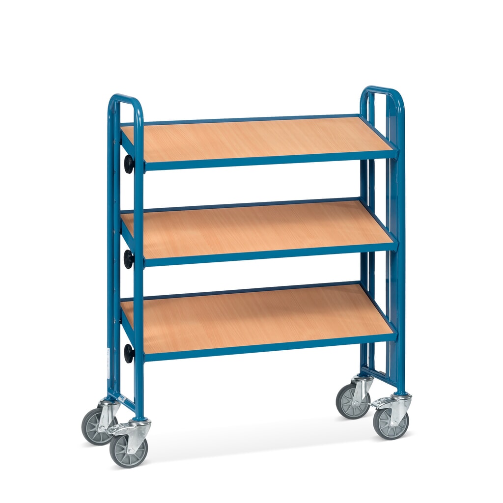 Product afbeelding: Montagewagen fetra® met bodemplaten, 3 etages, eenzijdig