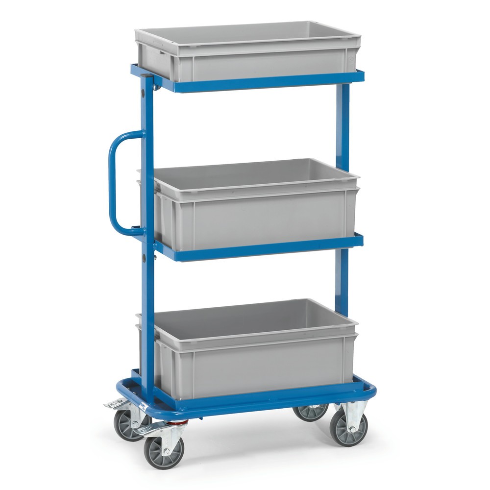 Product afbeelding: Montagewagen fetra®, open frames, met magazijnbakken, star