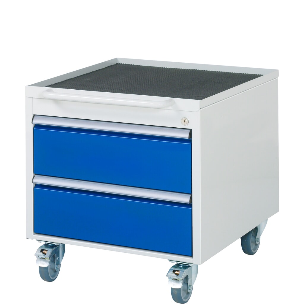 Product afbeelding: RAU verrijdbare onderbouwkast serie 7000, h x b x d 565 x 580 x 650 mm, met 2 lades