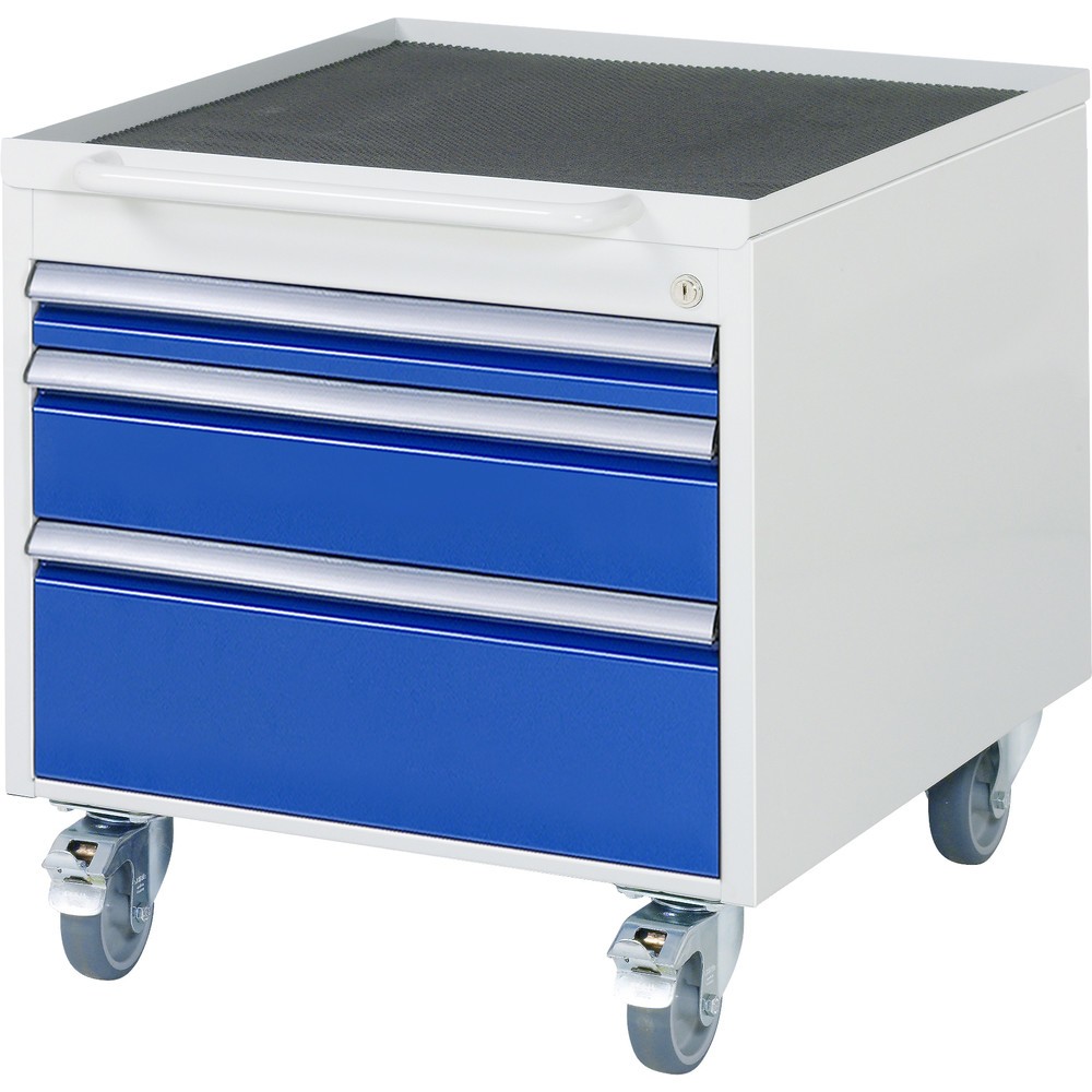 Product afbeelding: RAU verrijdbare onderbouwkast serie 7000, h x b x d 565 x 580 x 650 mm, met 3 lades