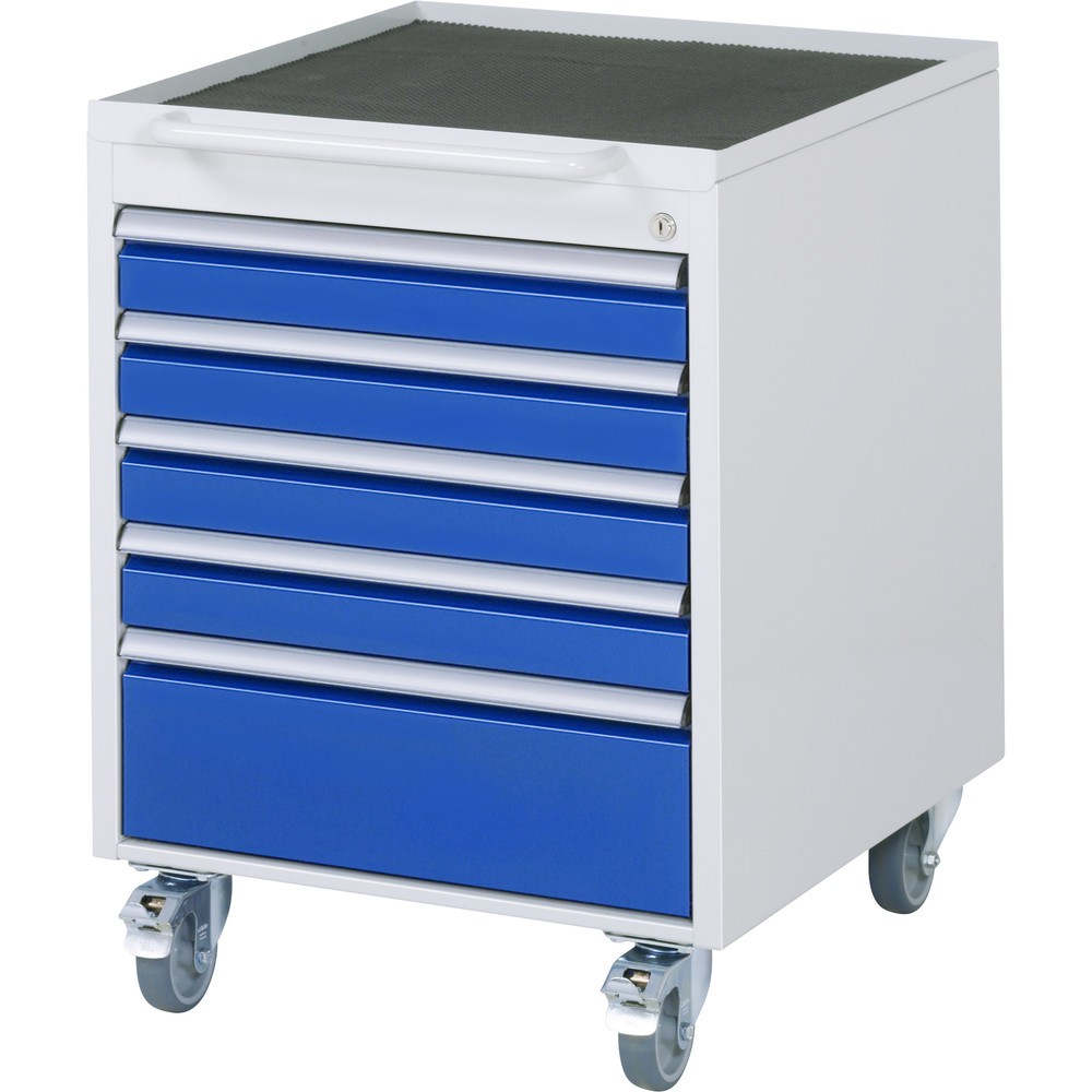 Product afbeelding: RAU verrijdbare onderbouwkast serie 7000, h x b x d 745 x 580 x 650 mm, met 5 lades
