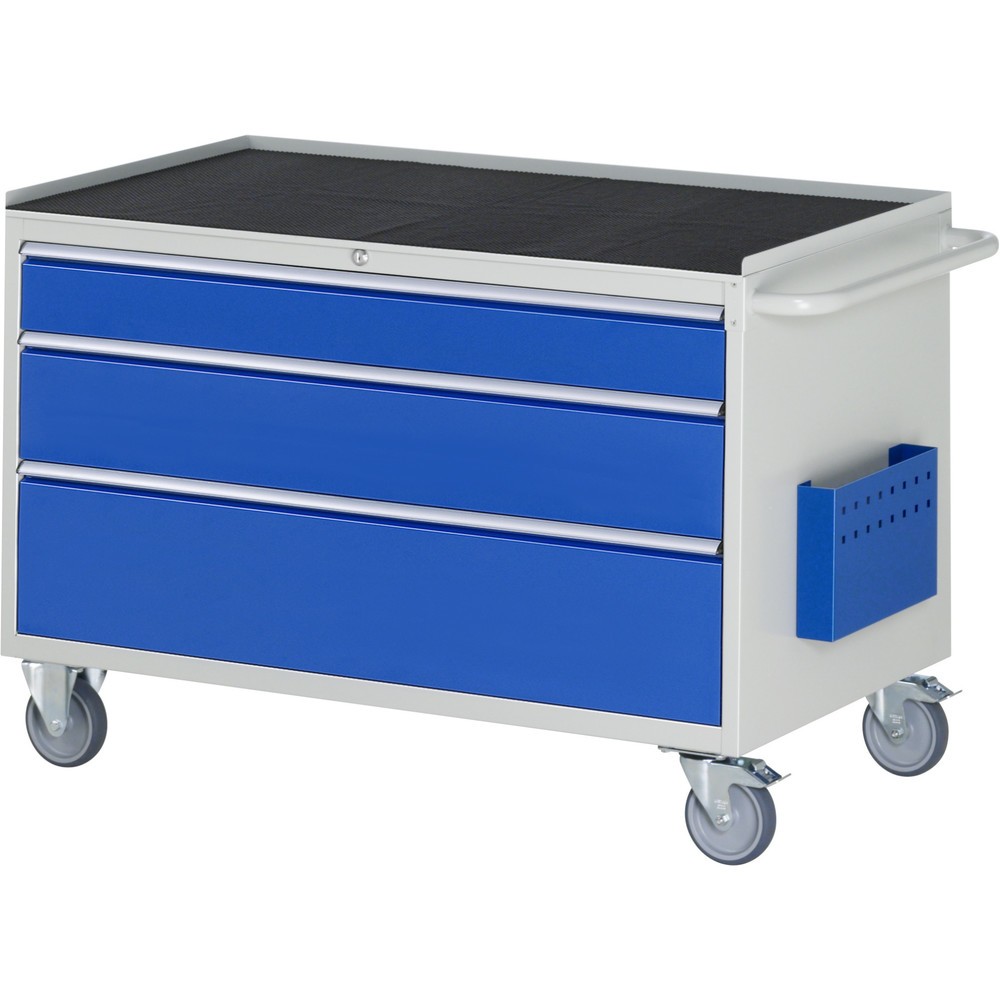 Productafbeelding nr. 1: Montagewagen RAU serie 7000, hxbxd 795 x 1.145 x 650 mm, 3 lades 1 x 120, 1 x 180, 1 x 240 mm, metalen werkblad, draagvermogen lade 50 kg