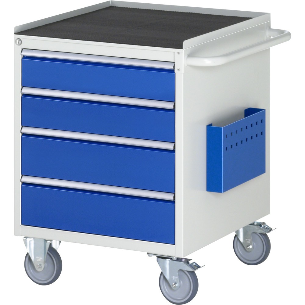 Productafbeelding nr. 1: RAU gereedschapswagen serie 7000, h x b x d 795 x 580 x 650 mm, met 4 lades maat L, metalen bekleding