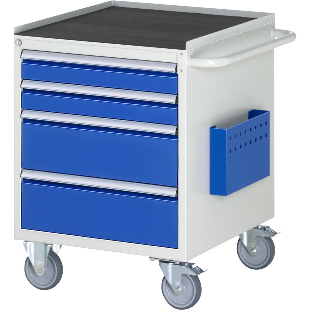 Productafbeelding nr. 1: Montagewagen RAU serie 7000, hxbxd 795 x 580 x 650 mm, 4 lades 2 x 90, 2 x 180 mm, metalen werkblad