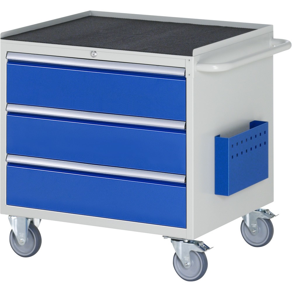 Productafbeelding nr. 1: RAU gereedschapswagen serie 7000, h x b x d 795 x 770 x 650 mm, met 3 lades maat XL, metalen bekleding
