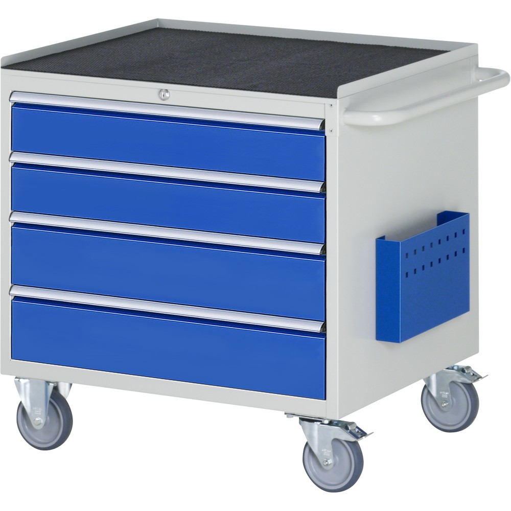 Product afbeelding: RAU gereedschapswagen serie 7000, h x b x d 795 x 770 x 650 mm, met 4 lades maat XL, metalen bekleding