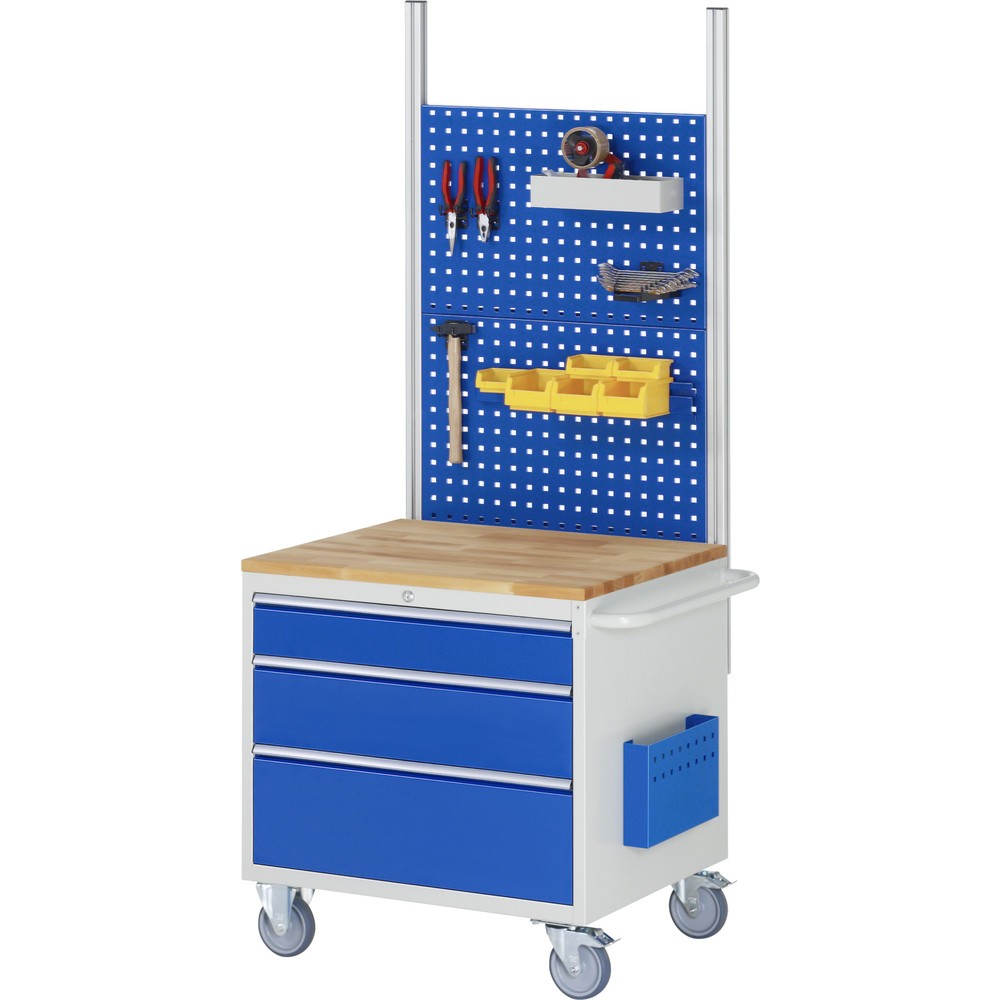 Productafbeelding nr. 4: Montagewagen RAU serie 7000, hxbxd 795 x 770 x 650 mm, 3 lades 1 x 120, 1 x 180, 1 x 240 mm, beuken werkblad
