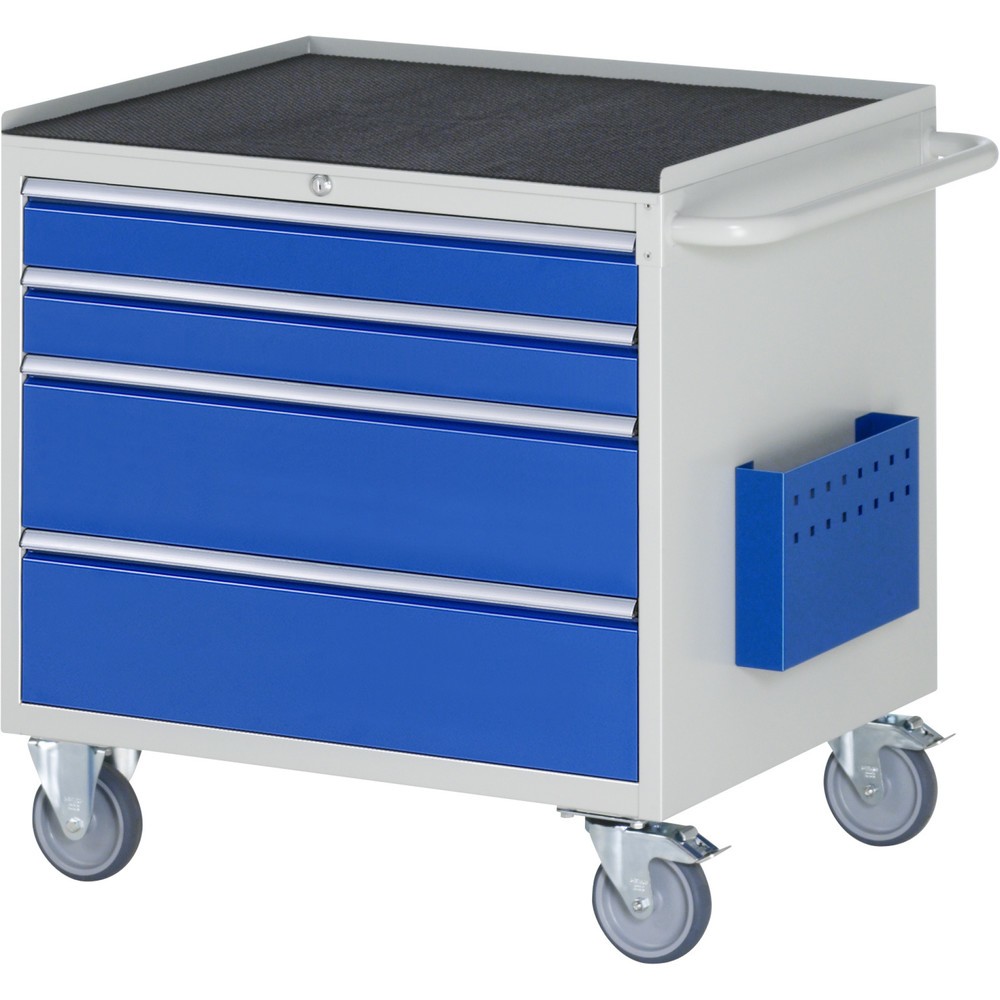 Productafbeelding nr. 1: Montagewagen RAU serie 7000, hxbxd 795 x 770 x 650 mm, 4 lades 2 x 90, 2 x 180 mm, metalen werkblad