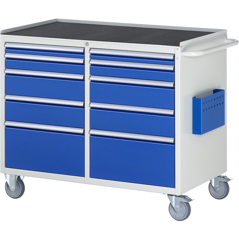 Product afbeelding: RAU gereedschapswagen serie 7000, h x b x d 975 x 1.145 x 650 mm, met 10 lades maat L, 5x links, 5x rechts, metalen bekleding