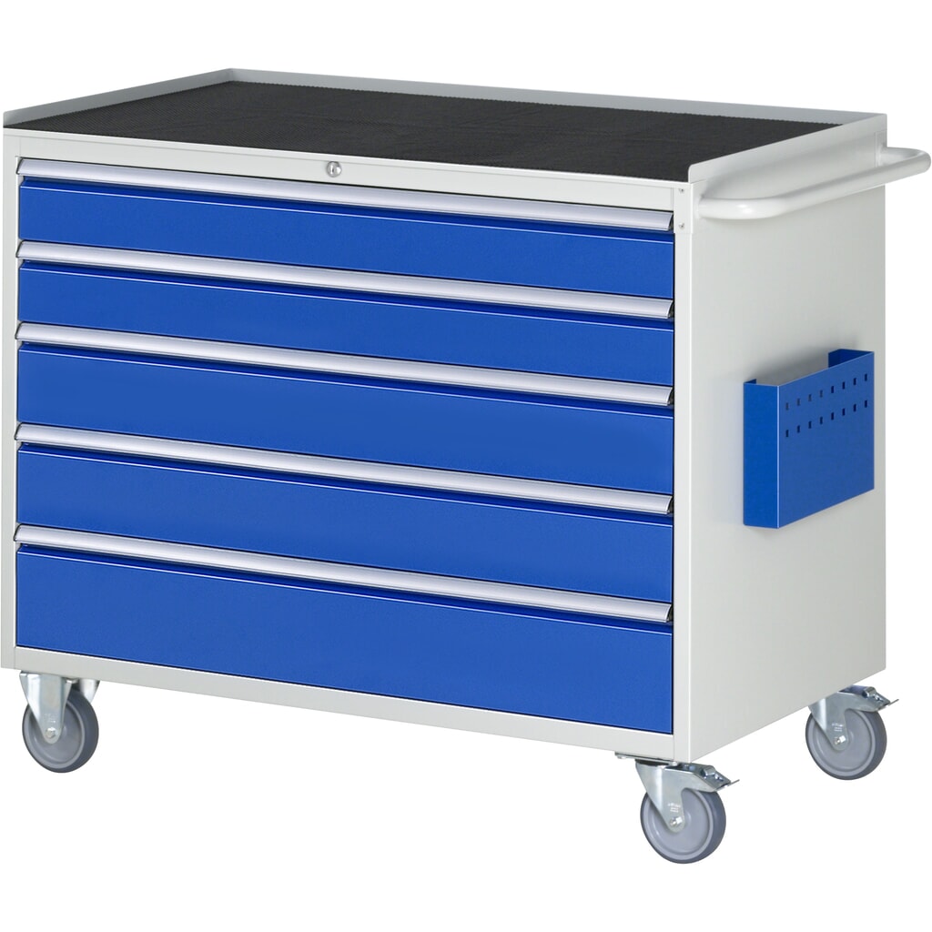 Product afbeelding: RAU gereedschapswagen serie 7000, h x b x d 975 x 1.145 x 650 mm, met 5 lades maat XXL, metalen bekleding