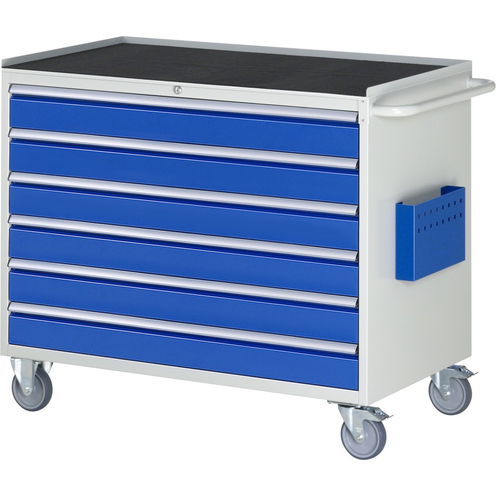 Productafbeelding nr. 1: Montagewagen RAU serie 7000, hxbxd 975 x 1.145 x 650 mm, 6 lades 6 x 120 mm, metalen werkblad, draagvermogen lade 50 kg