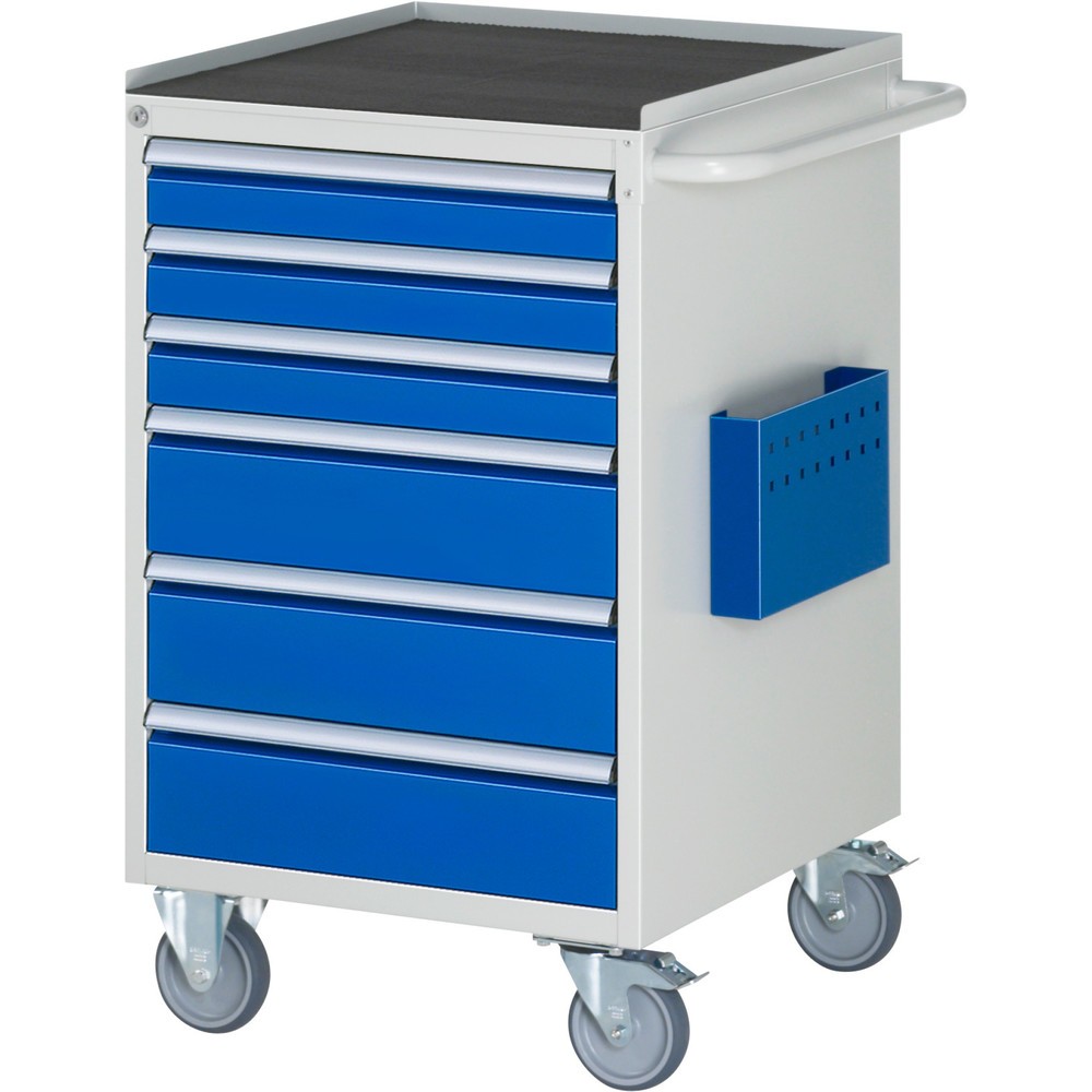 Productafbeelding nr. 1: RAU gereedschapswagen serie 7000, h x b x d 975 x 580 x 650 mm, met 6 lades maat L, metalen bekleding