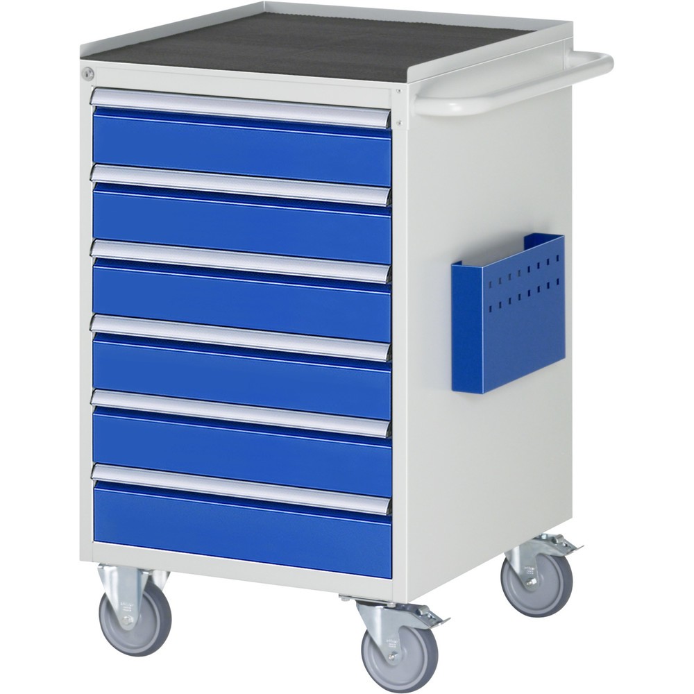 Productafbeelding nr. 1: Montagewagen RAU serie 7000, hxbxd 975 x 580 x 650 mm, 6 lades 6 x 120 mm, metalen werkblad