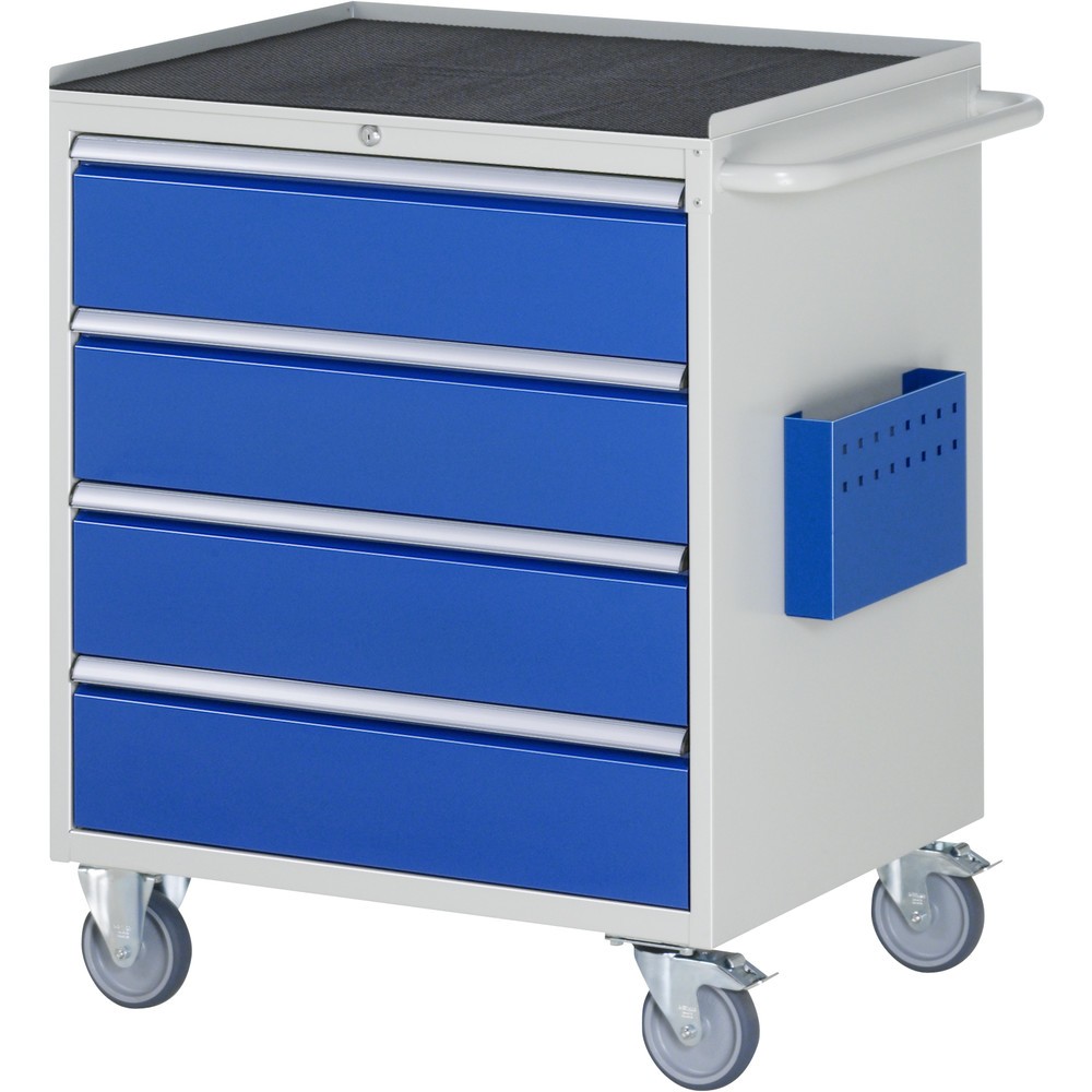 Productafbeelding nr. 1: RAU gereedschapswagen serie 7000, h x b x d 975 x 770 x 650 mm, met 4 lades maat XL, metalen bekleding