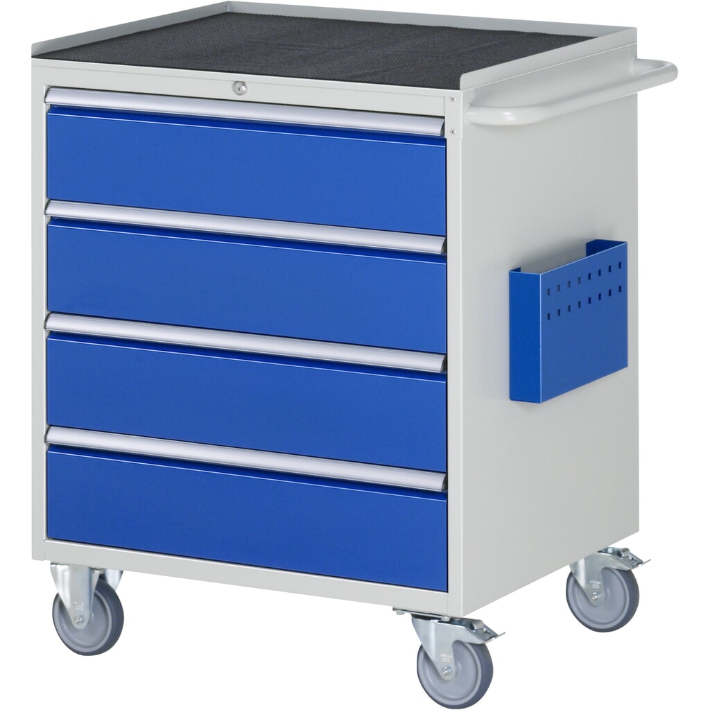 Product afbeelding: Montagewagen RAU serie 7000, hxbxd 975 x 770 x 650 mm, 4 lades 4 x 180 mm, metalen werkblad