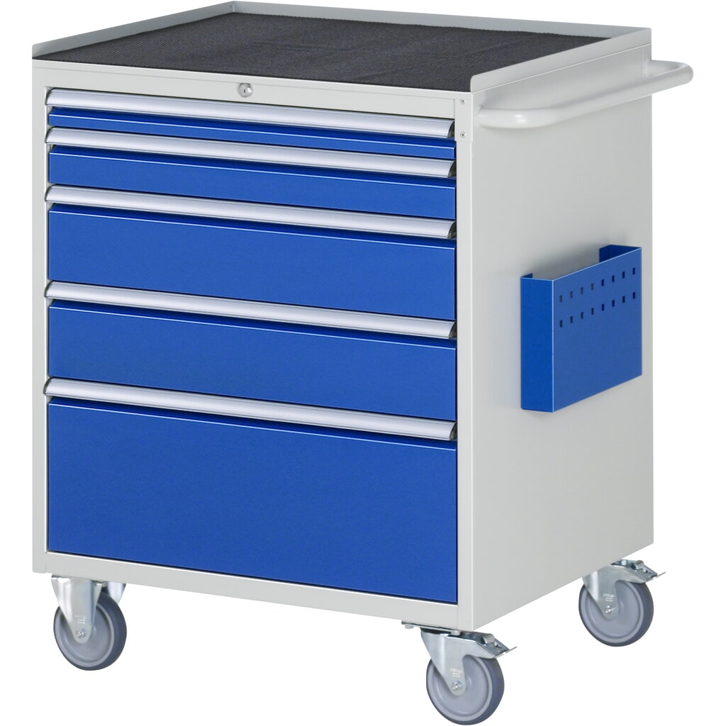RAU gereedschapswagen serie 7000, h x b x d 975 x 770 x 650 mm, met 5 lades maat XL, metalen bekleding Product afbeelding: RAU gereedschapswagen serie 7000, h x b x d 975 x 770 x 650 mm, met 5 lades maat XL, metalen bekleding