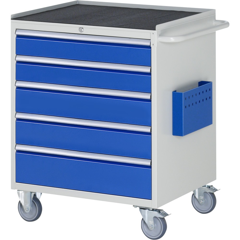 Productafbeelding nr. 1: RAU gereedschapswagen serie 7000, h x b x d 975 x 770 x 650 mm, met 5 lades maat XL, metalen bekleding