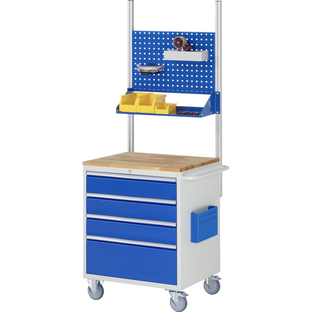 Productafbeelding nr. 5: Montagewagen RAU serie 7000, hxbxd 975 x 770 x 650 mm, 6 lades 3 x 90, 3 x 150 mm, metalen werkblad