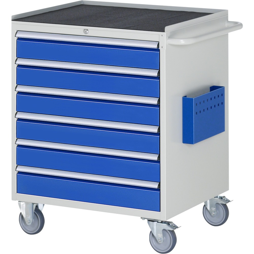 Productafbeelding nr. 1: Montagewagen RAU serie 7000, hxbxd 975 x 770 x 650 mm, 6 lades 6 x 120 mm, metalen werkblad