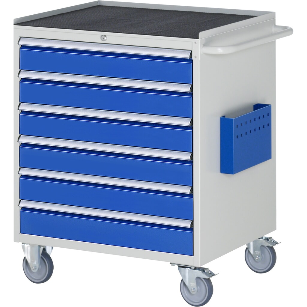Product afbeelding: Montagewagen RAU serie 7000, hxbxd 975 x 770 x 650 mm, 6 lades 6 x 120 mm, metalen werkblad