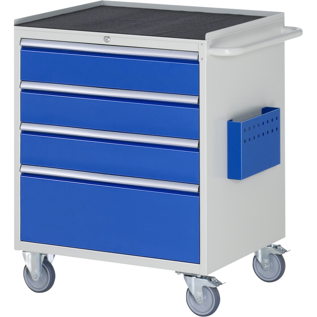 Product afbeelding: Montagewagen RAU serie 7000, hxbxd 975 x 770 x 650 mm, 4 lades 3 x 150, 1 x 270 mm, metalen werkblad
