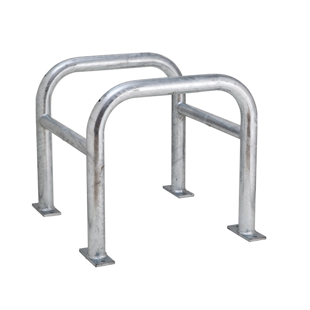 Productafbeelding nr. 1: Aanrijbescherming voor pilaren MORAVIA, buiten, thermisch verzinkt, hoogte 600 mm, voor pilaarafmetingen (bxd) 500 x 500 mm