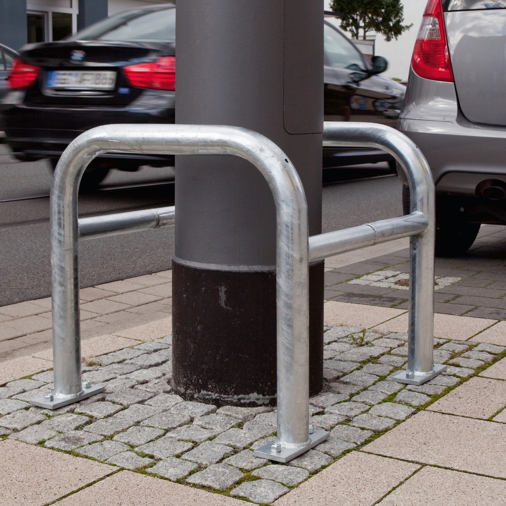 Productafbeelding nr. 8: Aanrijbescherming voor pilaren MORAVIA, buiten, thermisch verzinkt, hoogte 600 mm, voor pilaarafmetingen (bxd) 500 x 500 mm