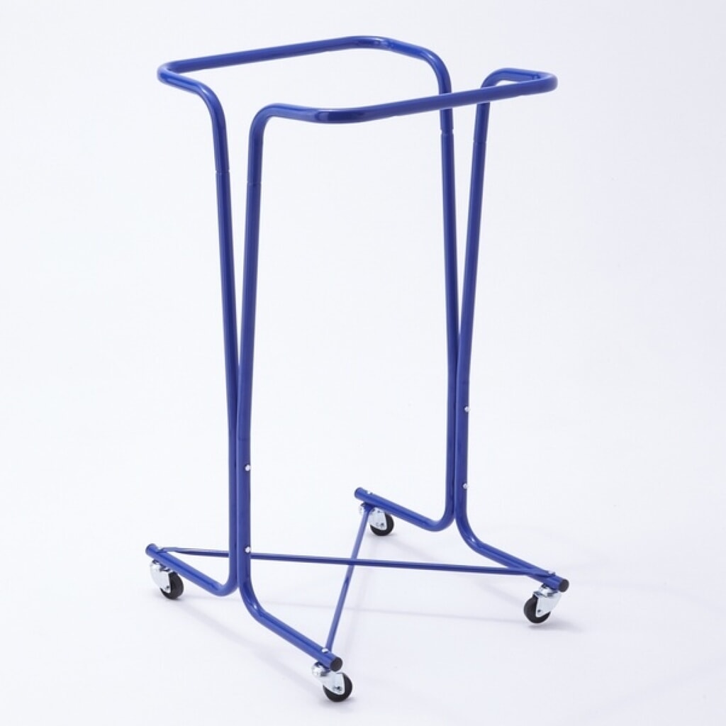 MOTTEZ afvalzakhouder 400 liter met wielen, blauw Product afbeelding: MOTTEZ afvalzakhouder 400 liter met wielen, blauw
