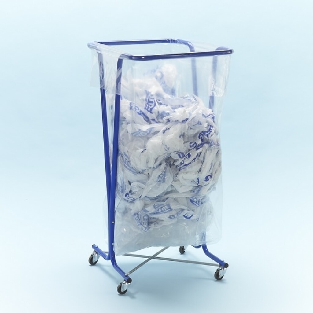 Productafbeelding nr. 2: MOTTEZ afvalzakhouder 400 liter met wielen, blauw