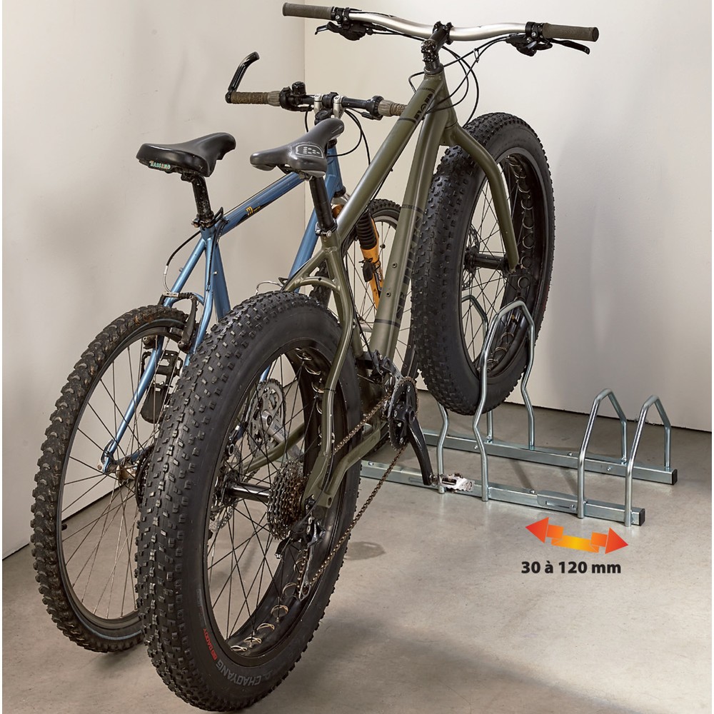 Product afbeelding: MOTTEZ fietsenrek voor 3 fietsen, 2 niveaus FAT BIKE