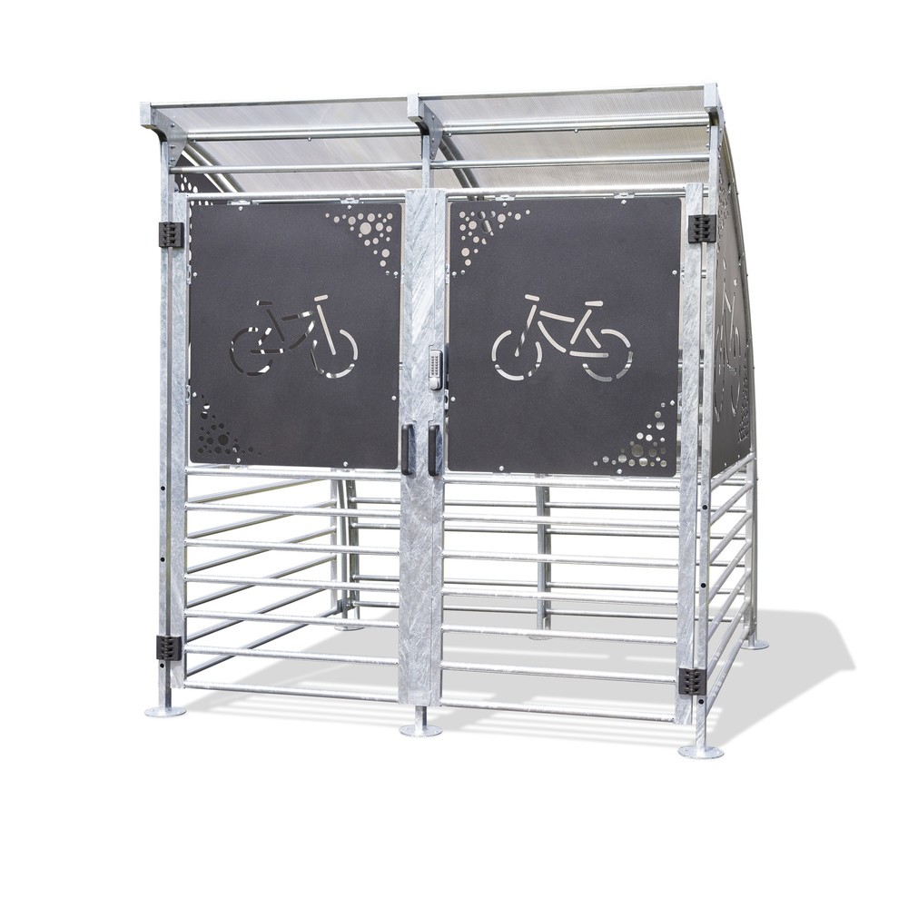 Product afbeelding: MOTTEZ fietsoverkapping voor 6 fietsen, beveiligd