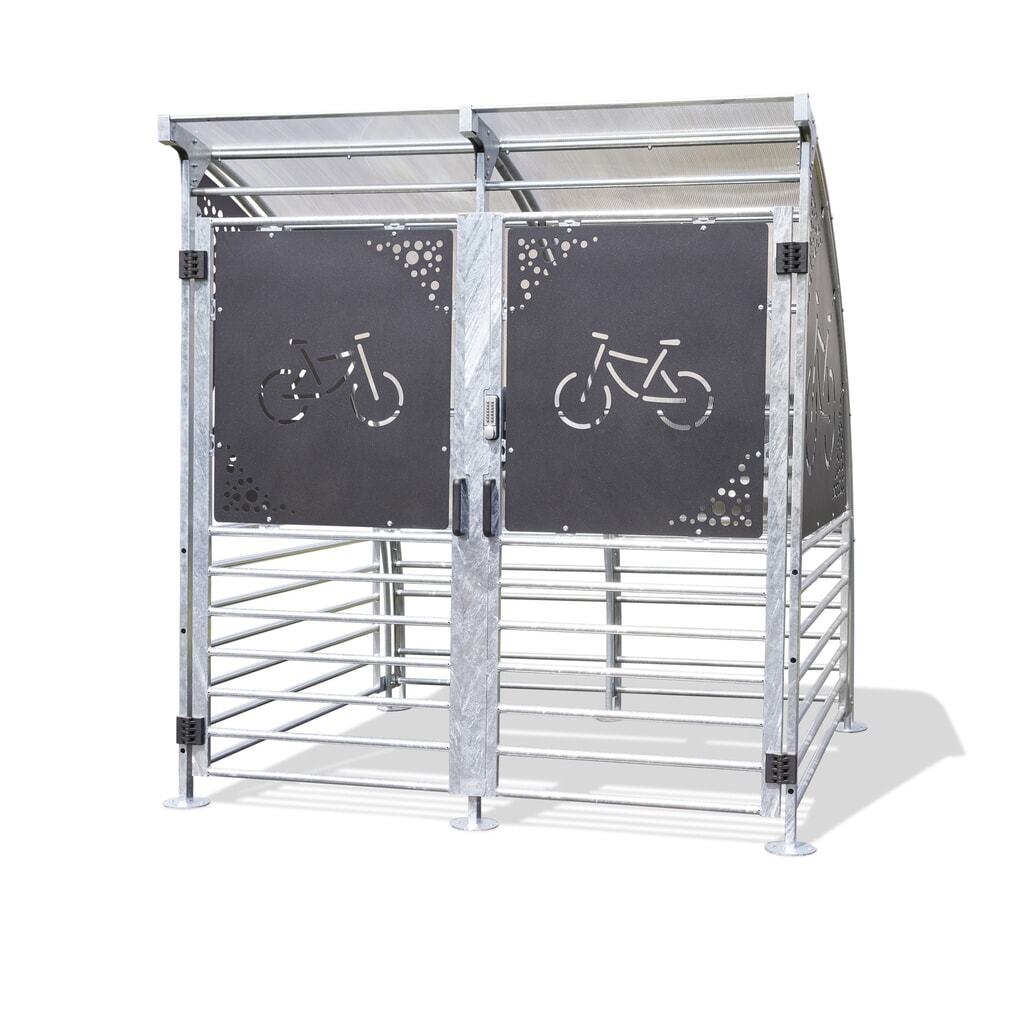 Product afbeelding: MOTTEZ fietsoverkapping voor 6 fietsen, beveiligd