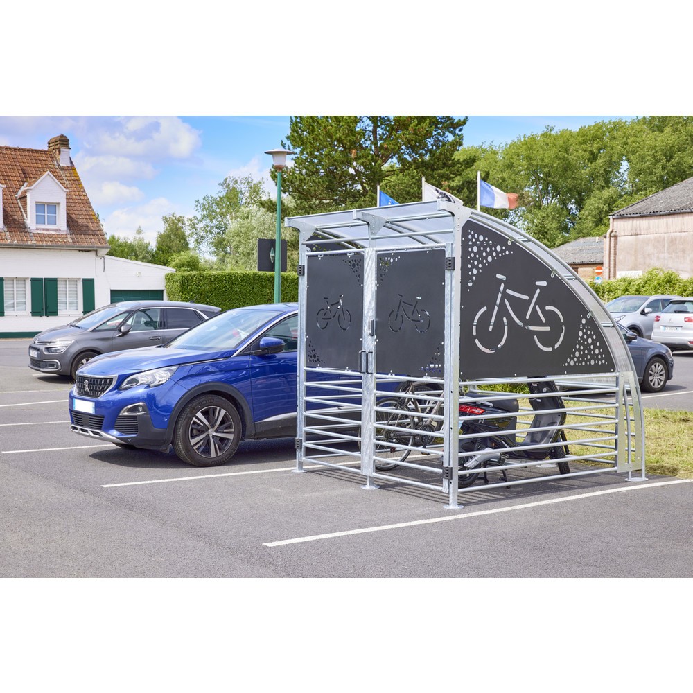 Productafbeelding nr. 4: MOTTEZ fietsoverkapping voor 6 fietsen, beveiligd