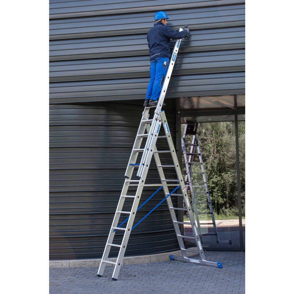 Productafbeelding nr. 11: Multifunctionele KRAUSE-ladder +S, 3x 10 sporten/treden