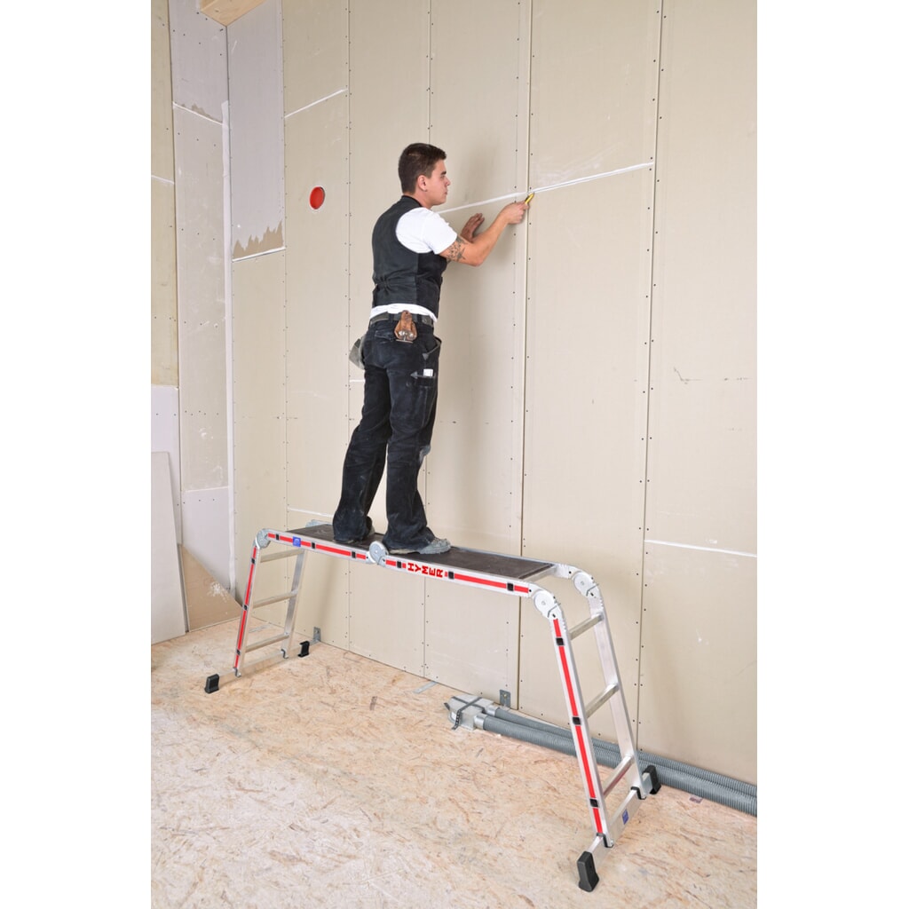 Productafbeelding nr. 5: Multifunctionele ladder HYMER, stahoogte 2,5 m, 4x3 sporten