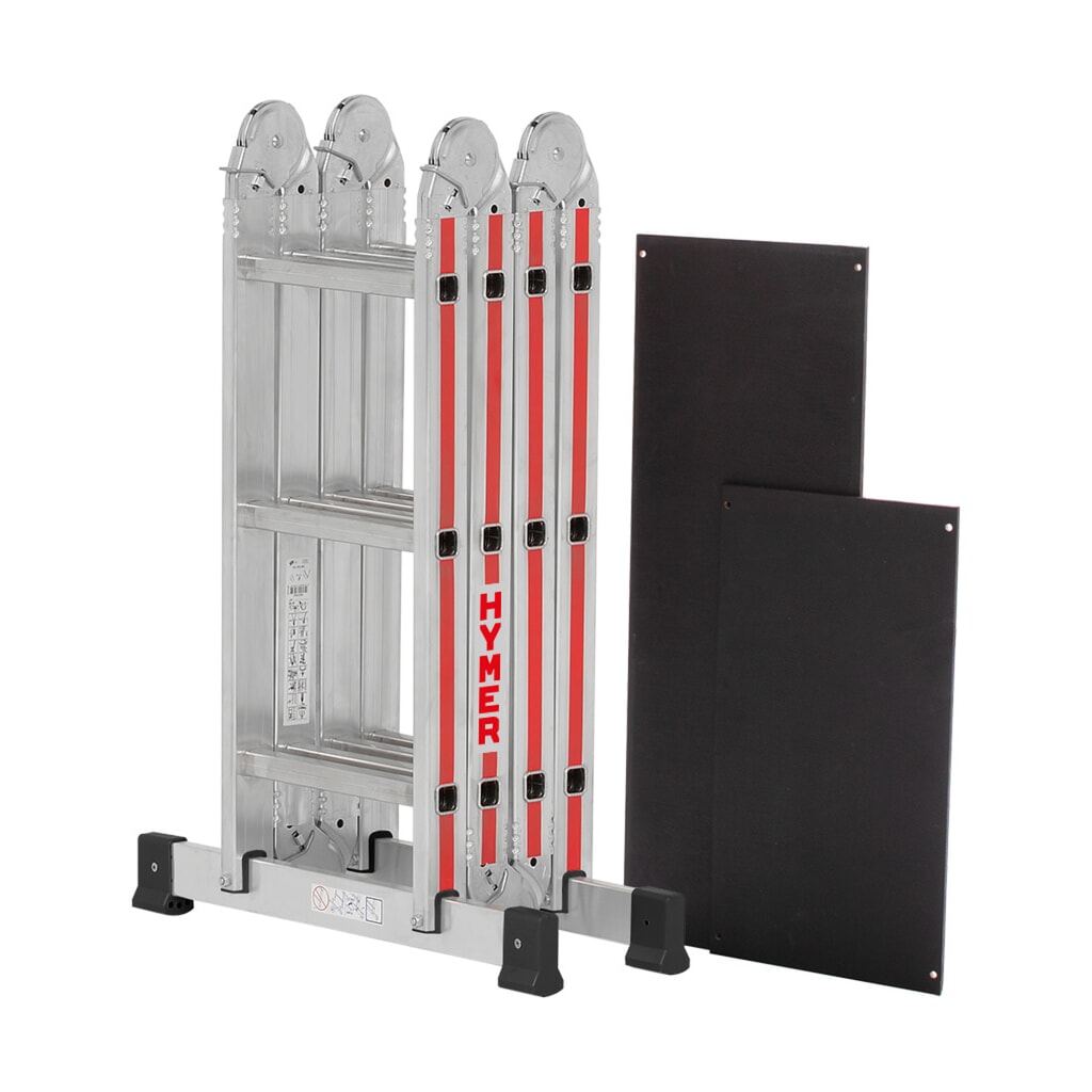 Multifunctionele ladder HYMER, stahoogte 2,5 m, 4x3 sporten Productafbeelding nr. 10: Multifunctionele ladder HYMER, stahoogte 2,5 m, 4x3 sporten