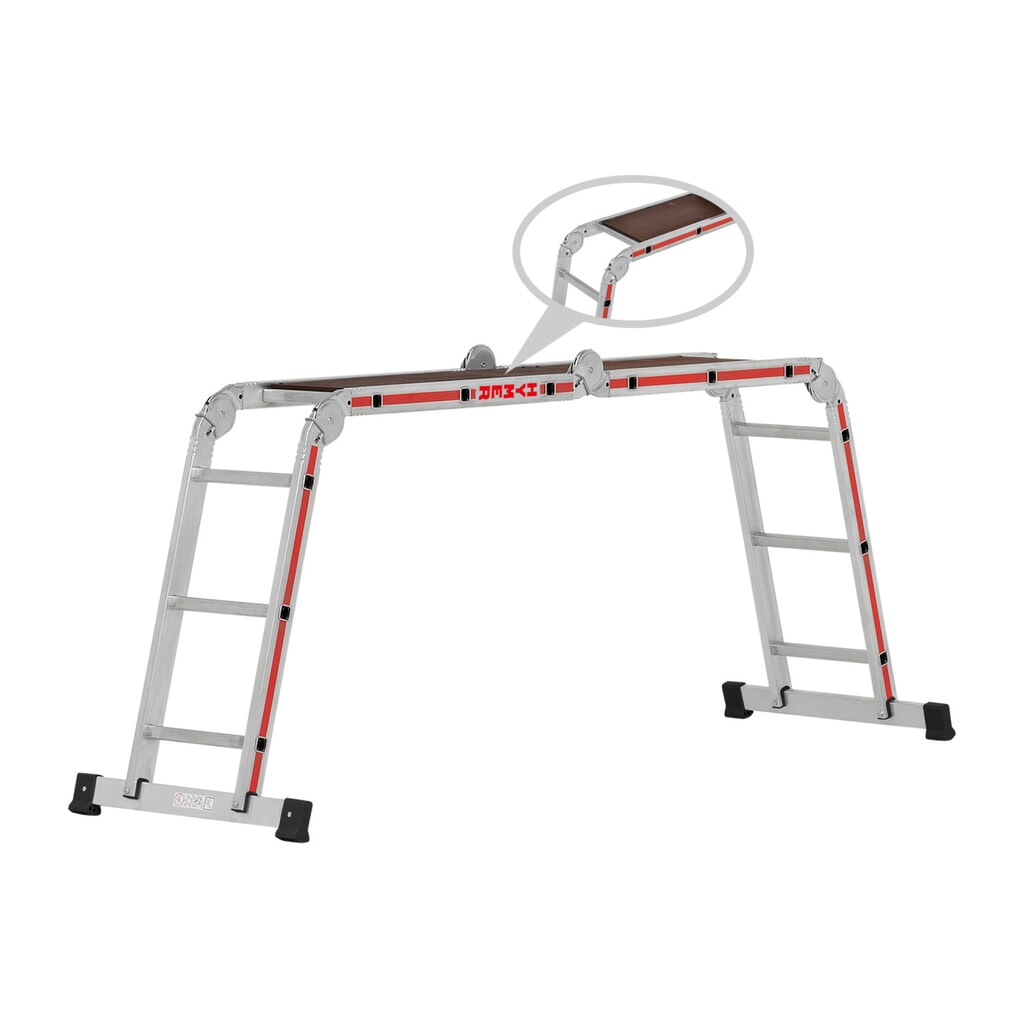 Productafbeelding nr. 13: Multifunctionele ladder HYMER, stahoogte 2,5 m, 4x3 sporten