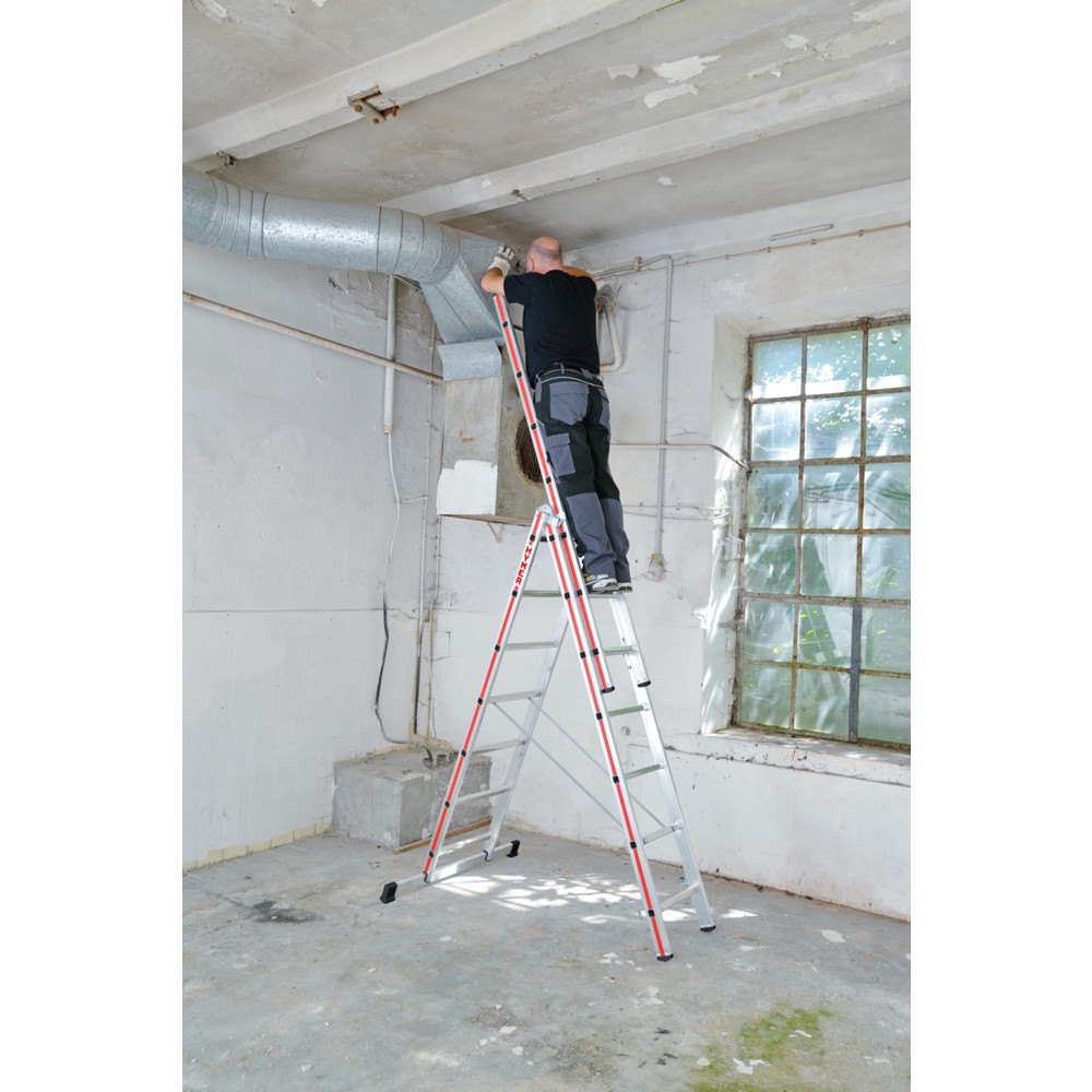 Productafbeelding nr. 3: Multifunctionele ladder HYMER, 3-delig, totale lengte 9,72 m