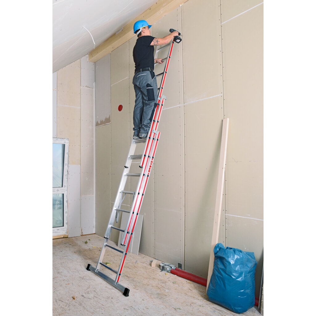 Multifunctionele ladder HYMER, 3-delig, totale lengte 7,11 m Productafbeelding nr. 4: Multifunctionele ladder HYMER, 3-delig, totale lengte 7,11 m