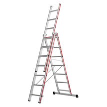 Productafbeelding nr. 1: Multifunctionele ladder HYMER, 3-delig, totale lengte 4,87 m
