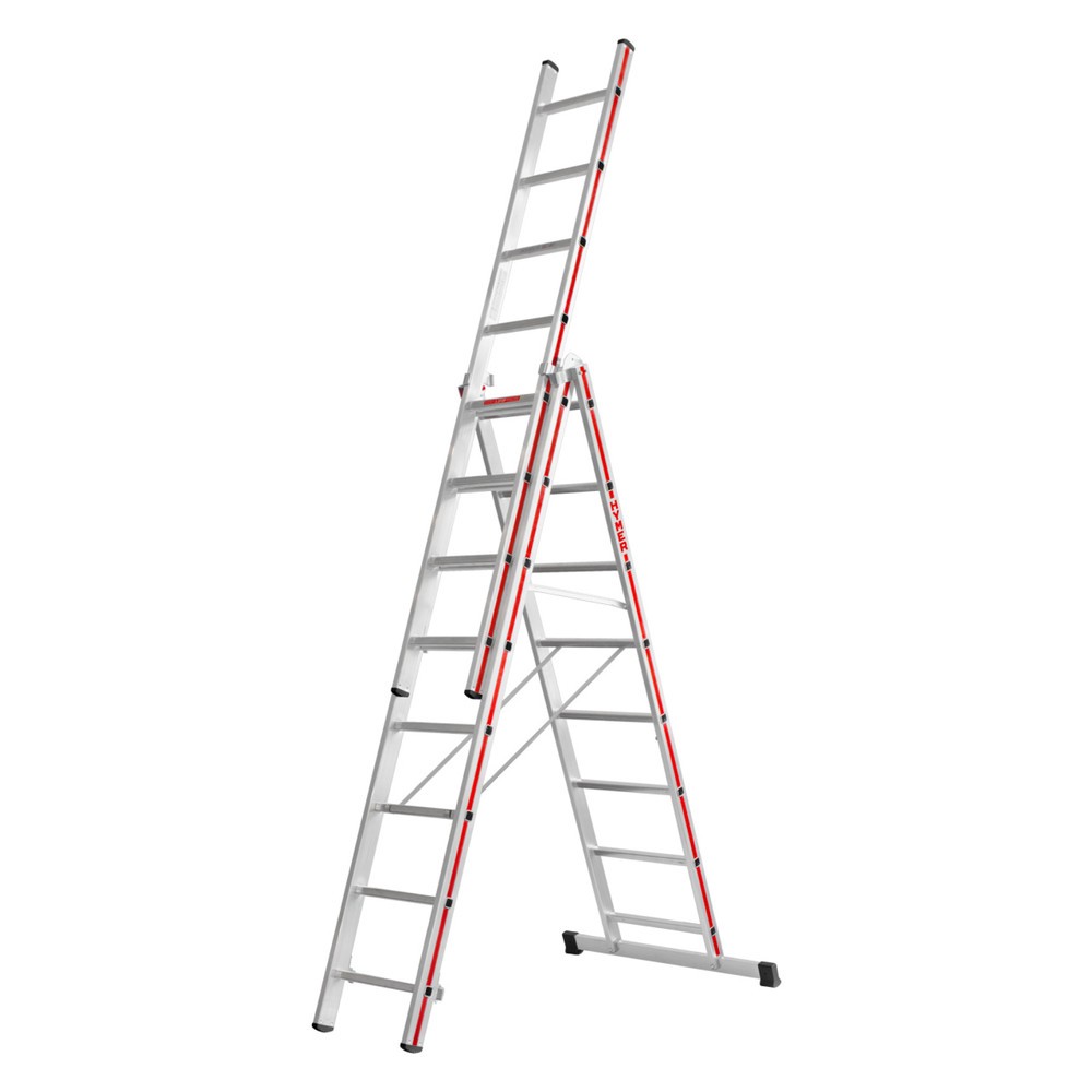 Product afbeelding: Multifunctionele ladder HYMER, 3-delig, totale lengte 5,43 m