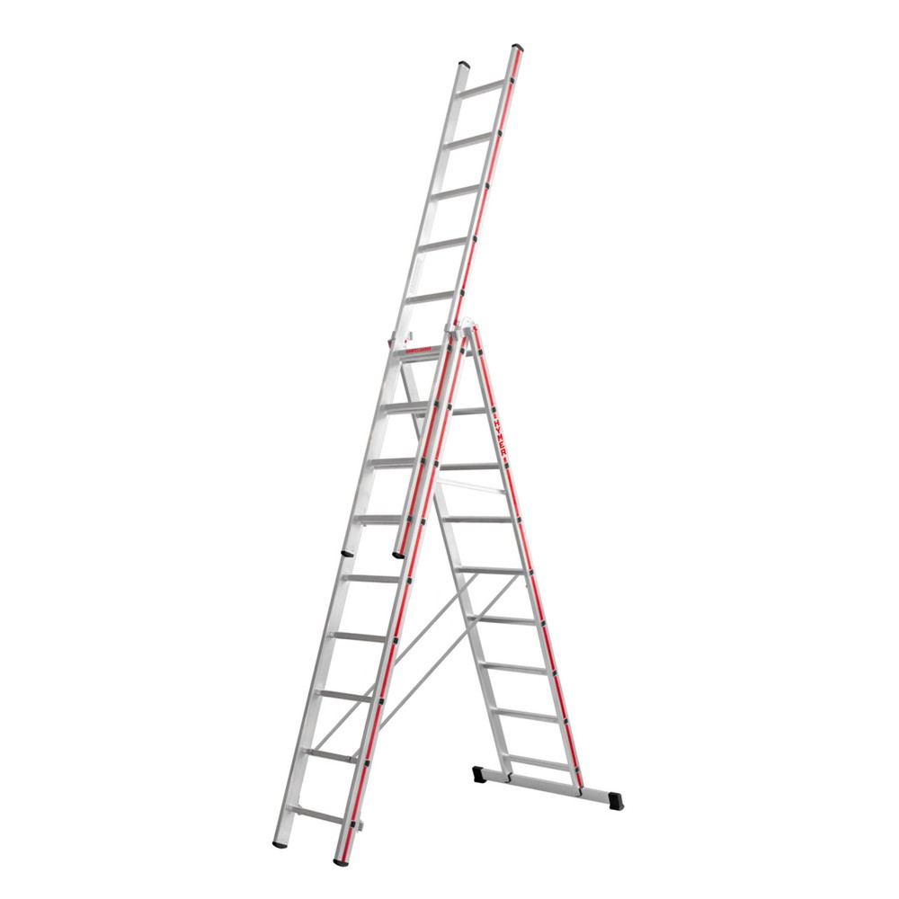 Product afbeelding: Multifunctionele ladder HYMER, 3-delig, totale lengte 6,55 m