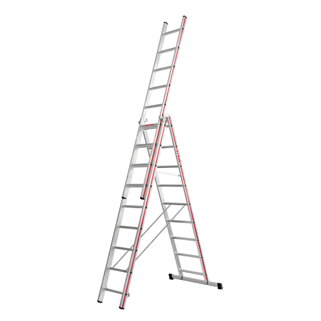 Product afbeelding: Multifunctionele ladder HYMER, 3-delig, totale lengte 6,55 m