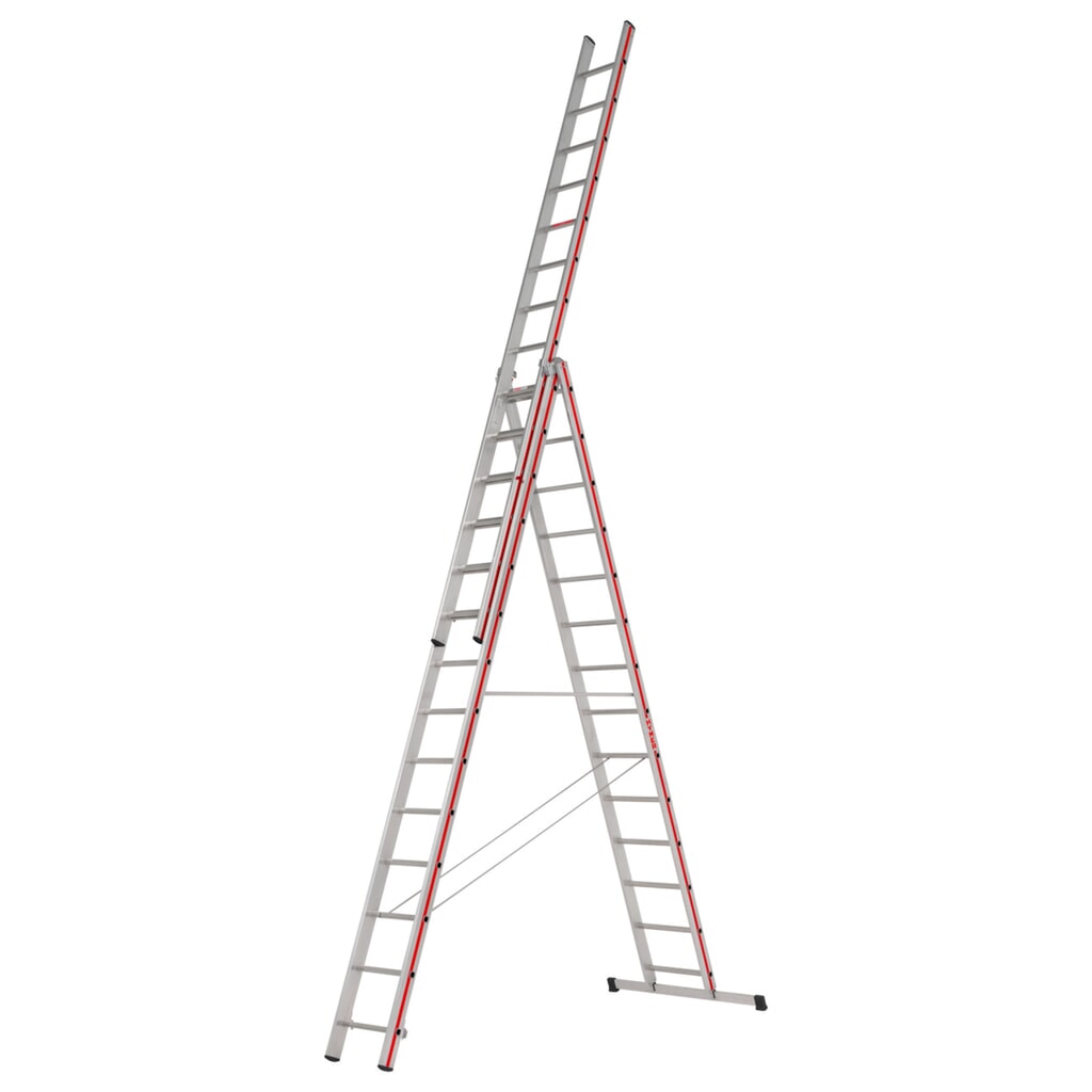 Product afbeelding: Multifunctionele ladder HYMER, 3-delig, totale lengte 9,72 m