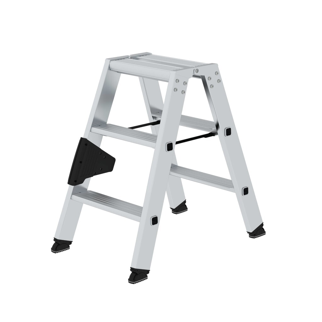 Munk Günzburger dubbele trap, 2-zijdig te beklimmen, 2 x 3 treden Product afbeelding: Munk Günzburger dubbele trap, 2-zijdig te beklimmen, 2 x 3 treden
